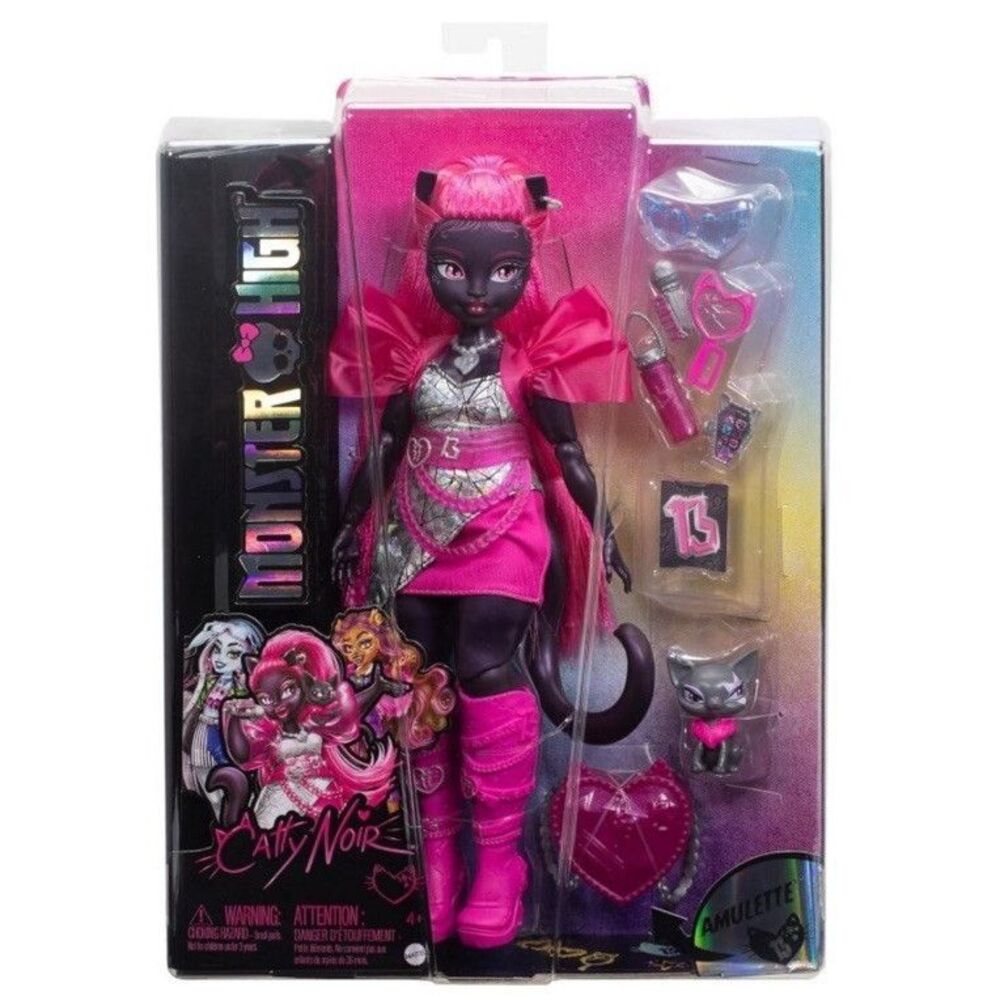 Monster High G3 Catty Noir Fashion Doll with Pet  In‎ Hand